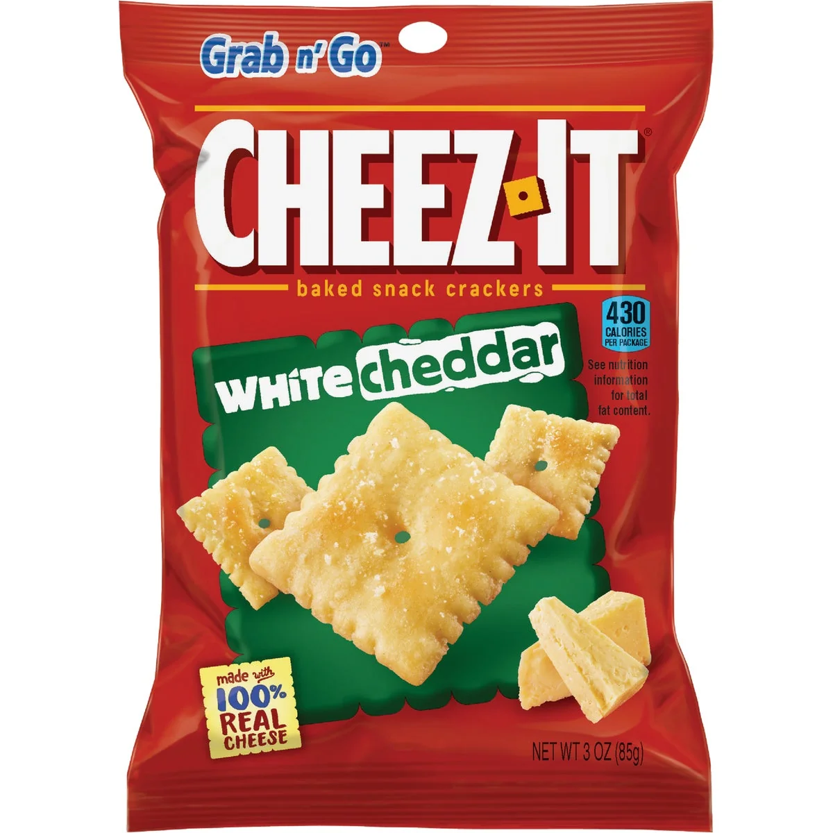 Exceptional Cheez-it 3 Oz. White Cheddar Crackers Advanced