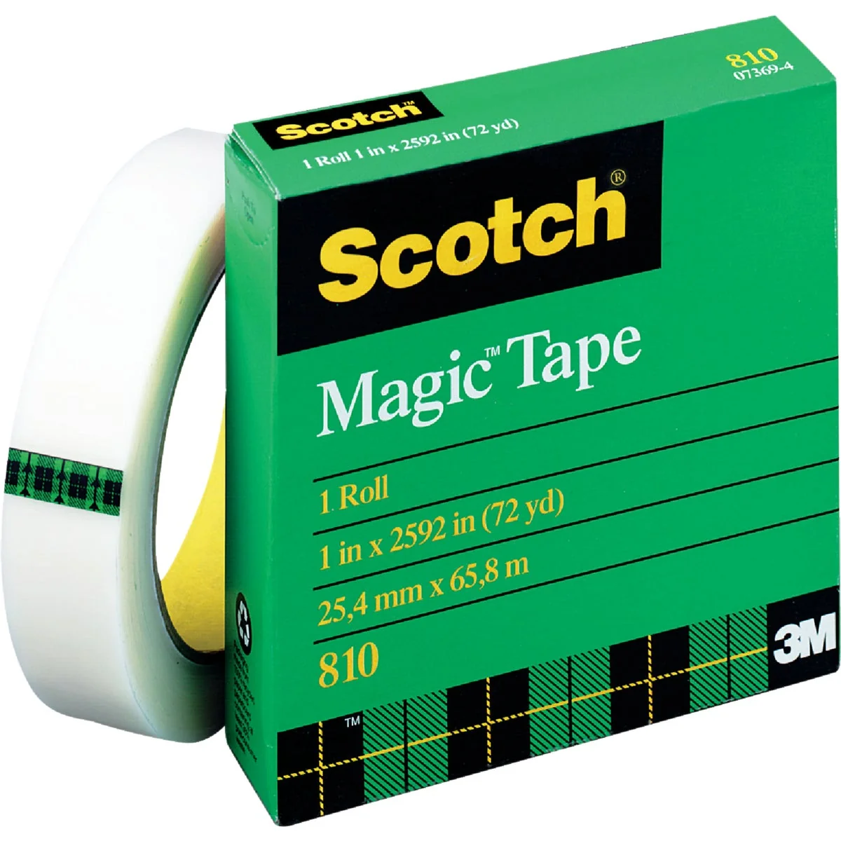Relaxed 3M Scotch 1 In. x 864 Yd. Transparent Tape Refill Eco-Friendly