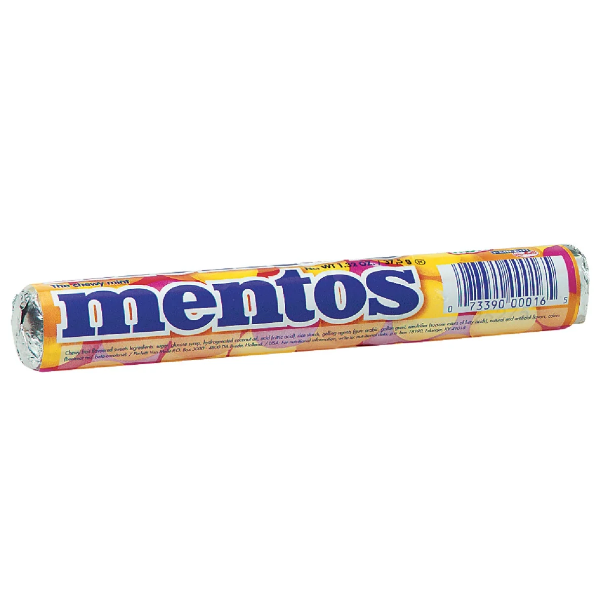 User-Friendly Mentos Mixed Fruit Flavor Candy 14-Piece Convenient