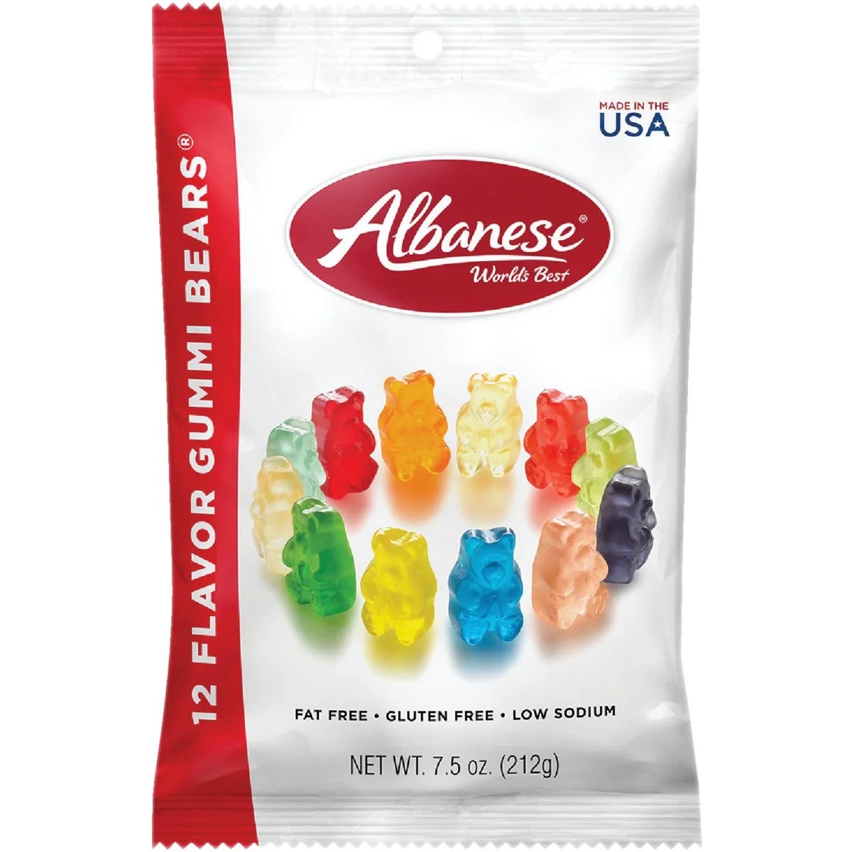 Fine Crafted Albanese 12-Fruit Flavor 7.5 Oz. Gummi Bears Official
