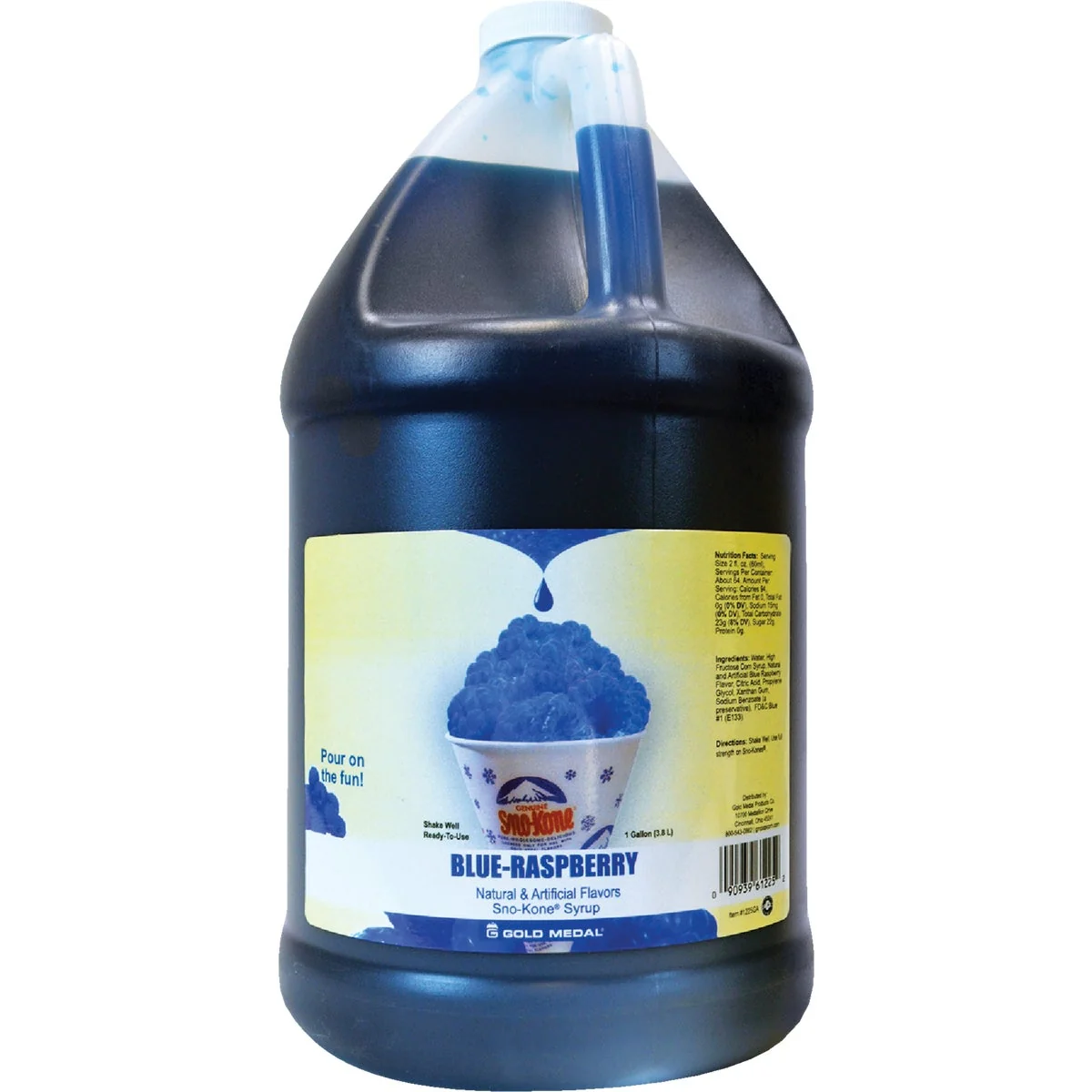 Authentic Gold Medal Blue Raspberry Sno-Kone Syrup 1 Gal. Innovative