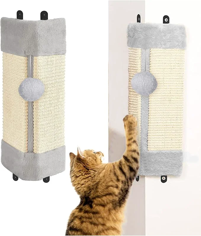 Exclusive BNOSDM 2 Pack Cat Wall Corner Scratcher for Indoor Cats Walls Mounted Sisal Scratch Board Protector Vertical Anti Scratching Pad Protect Furniture Pet Wear Resistant Mat for Door SofaAbout ThisOverview Carefully Designed