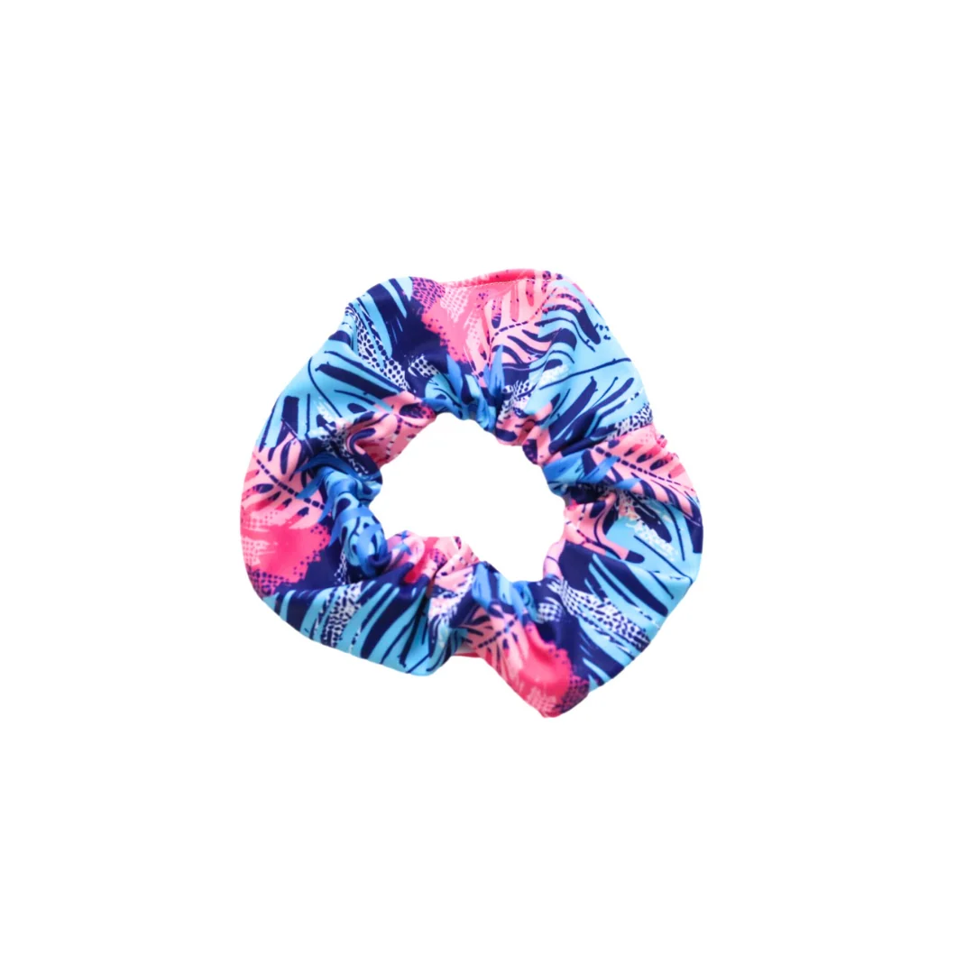 Artisan Navy Palms Scrunchie Fast