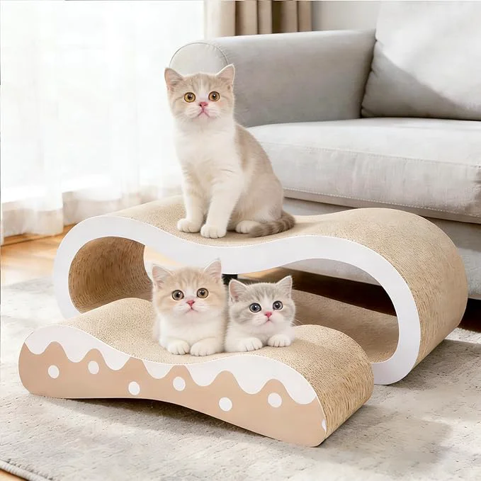 Authentic 2 in 1 Cat Scratcher for Indoor Cats Large Cardboard Cat Scratcher Lo Outstanding
