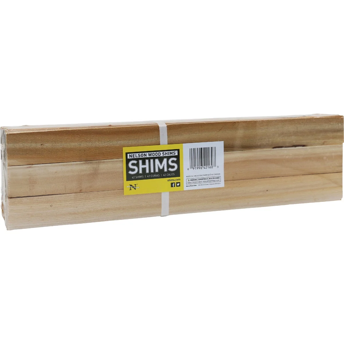 Clean Nelson Wood Shims 16 In. L Cedar Shim Contractor Bundle 42-Count Innovative