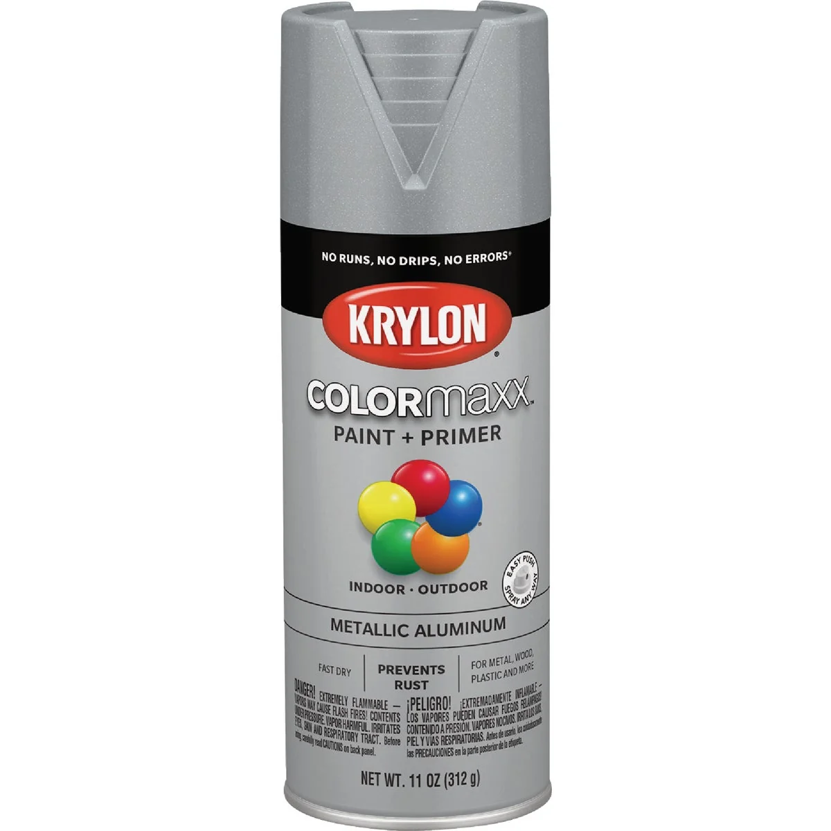 Stylish Krylon ColorMaxx 12 Oz. Metallic Spray Paint Aluminum Exclusive