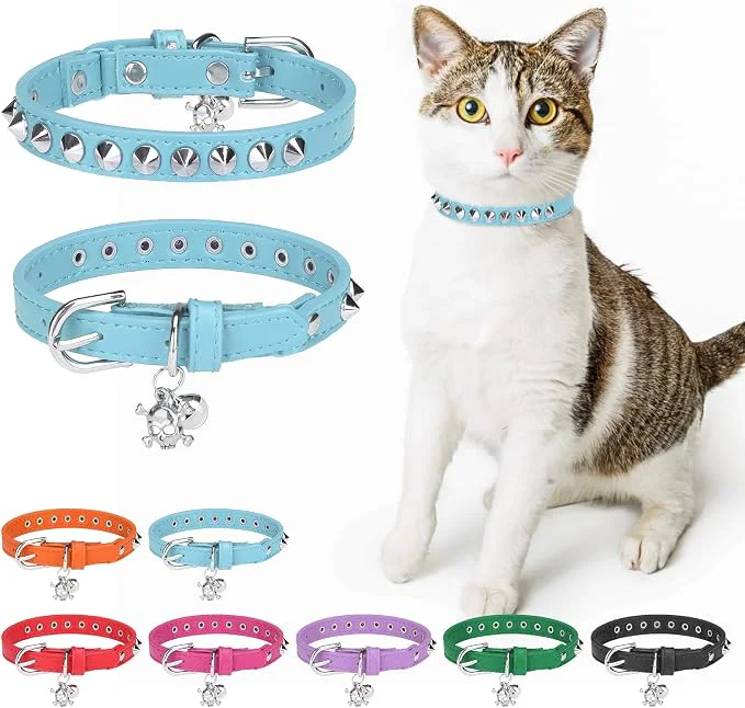 Optimized Leather Cat Collars for Boy Girl Cats Next-Generation