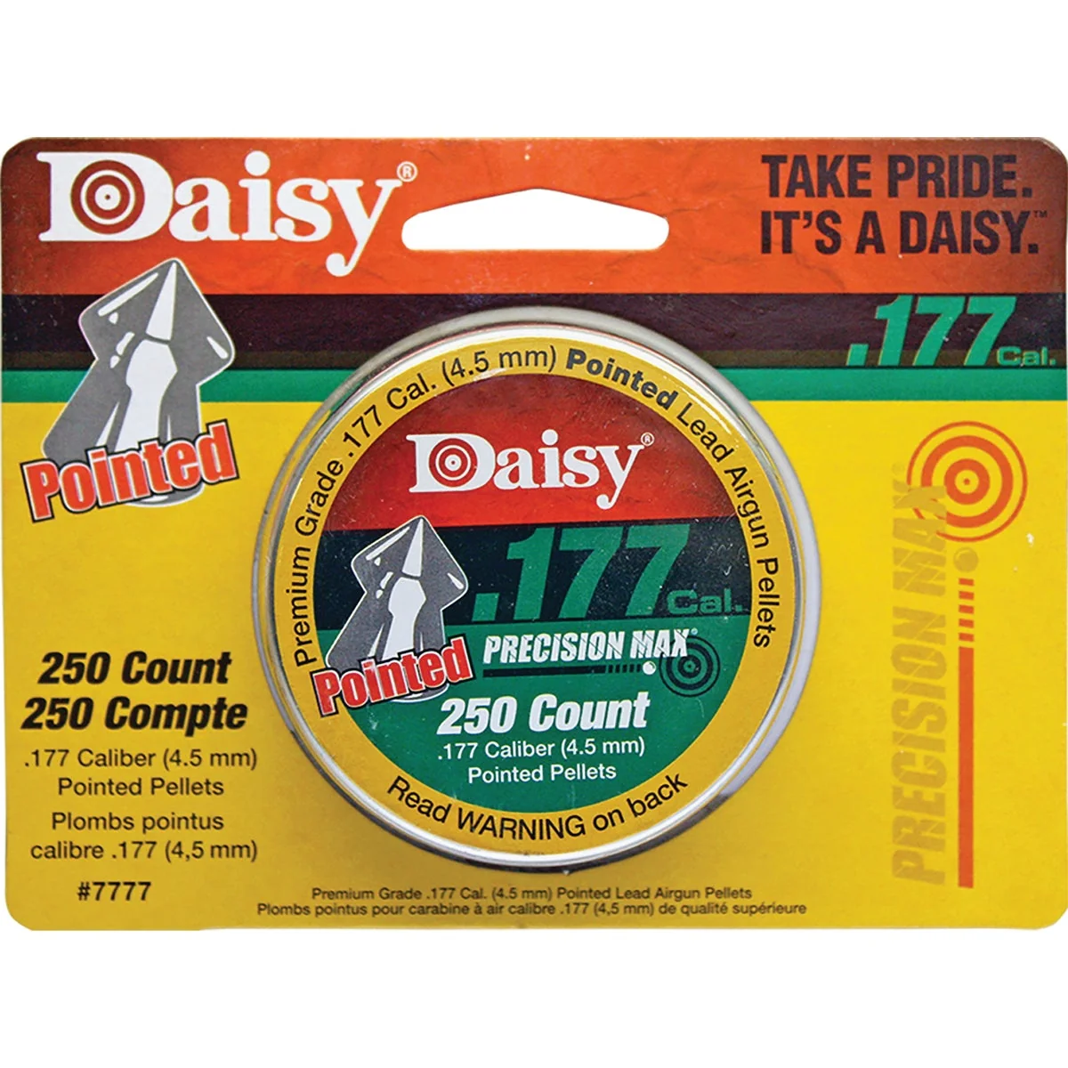 High-Quality Daisy .177 Cal. Pointed Pellet Ammunition 250-Pack Premium Material