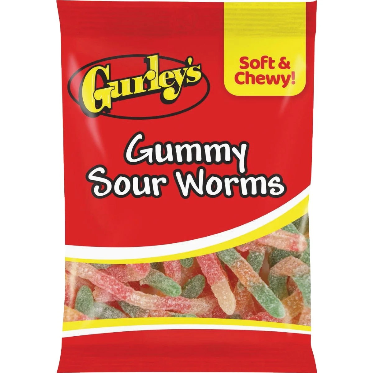 Authentic Gurley’s 4.5 Oz. Gummy Sour Worms Elegant