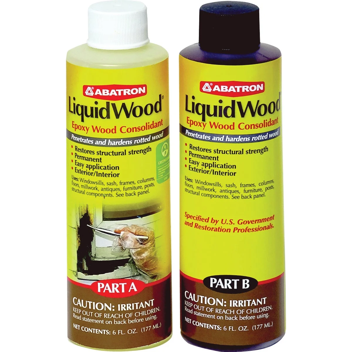 Classic Abatron LiquidWood – Includes 6 Oz. Part 6 Oz. Part B Certified