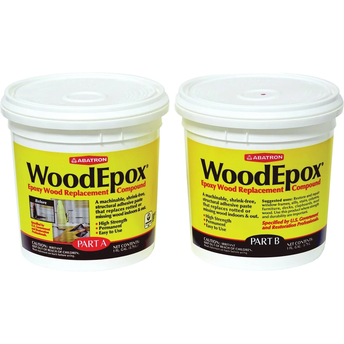 World-Class Abatron WoodEpox – Includes 1 Gal. Part A 1 Gal. Part B Original