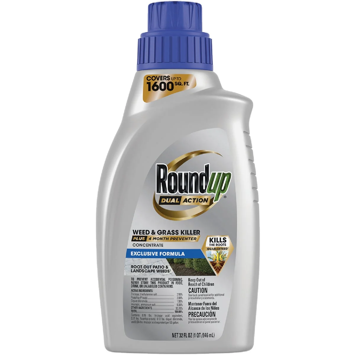 User-Friendly Roundup Dual Action 32 Oz. 1600 Sq. Ft. Concentrate Weed Grass Killer Exceptional