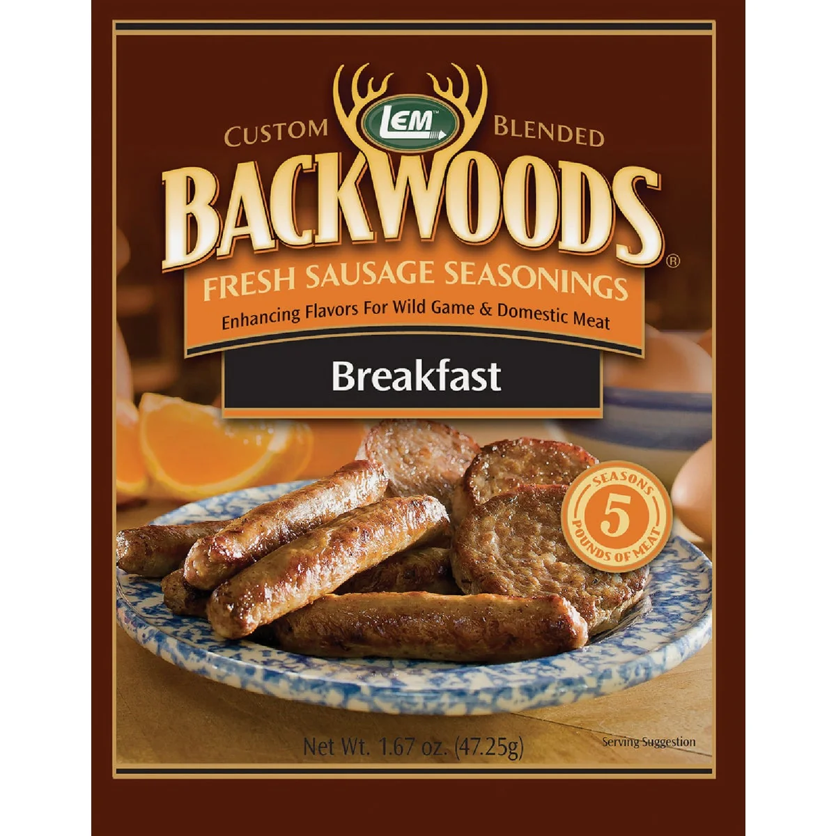 Convenient LEM Backwoods 1.67 Oz. Breakfast Sausage Seasoning Outstanding