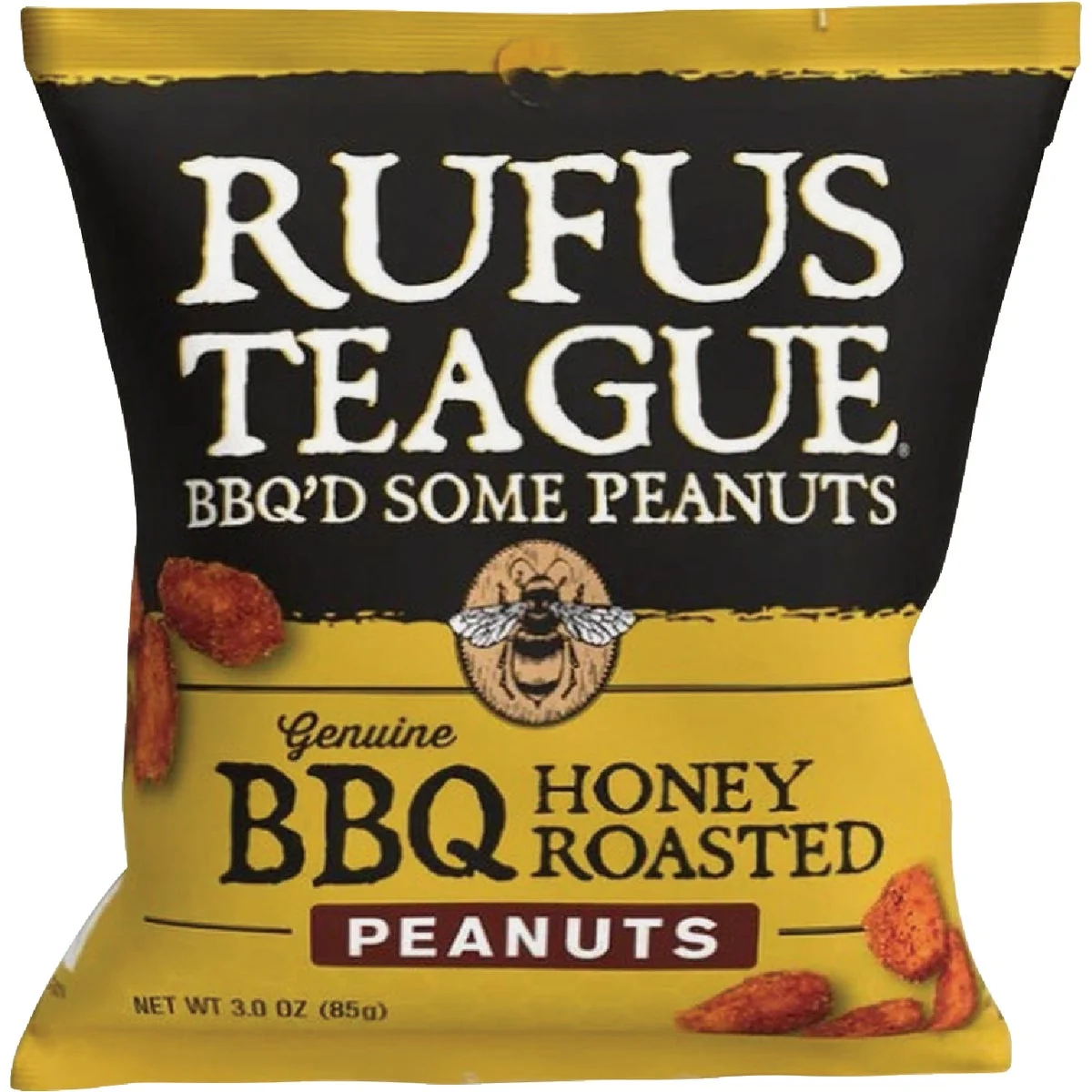 Recyclable Rufus Teague 3 Oz. BBQ Honey Roasted Peanuts Certified