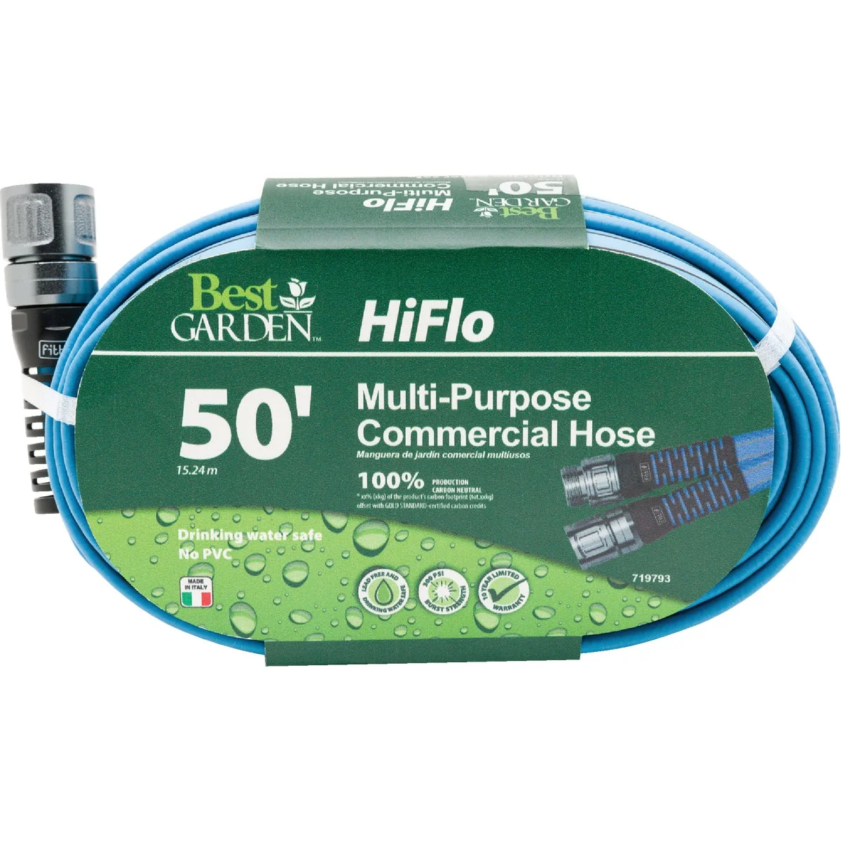 Relaxed Garden Hiflo 50 Ft. Lightweight Compact Garden Hose Healthy