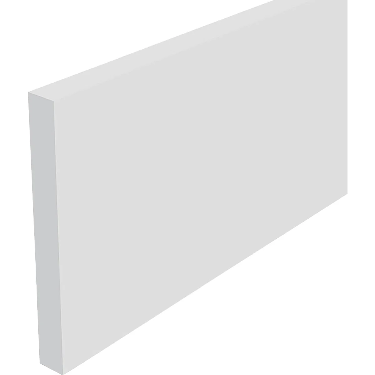 Fast Westlake Royal Building Products Craftsman 1-1 2 In. W. x 3 8 In. H. x 8 Ft. White PVC Flat Trim Reusable