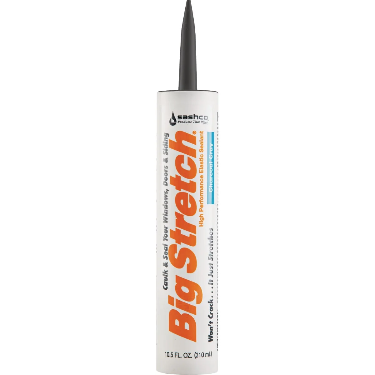 Functional Sashco Big Stretch 10.5 Oz. Acrylic Elastomeric Caulk Charcoal Gray Efficient