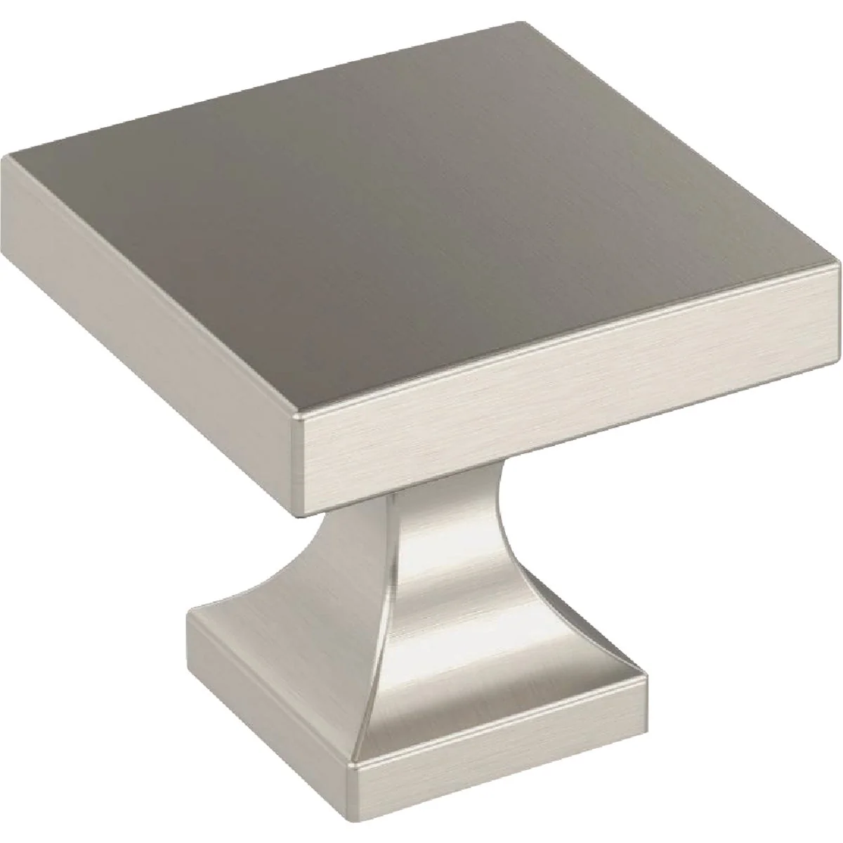 Exceptional Amerock Pedestal 1.0625 In. Square Satin Nickel Knob Modern