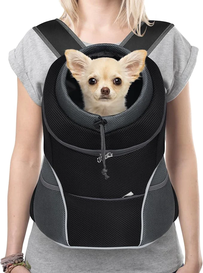 Convenient YUDODO Dog Front Carrier Backpack Adjustable Breathable Pet Carrier Smart