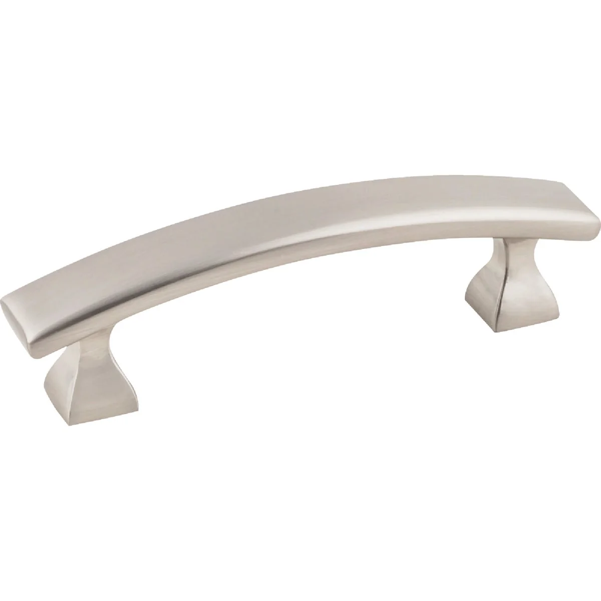 Refined KasaWare 4 In. Overall Length Satin Nickel Flared Foot Square Pull 2-Pack Flexible