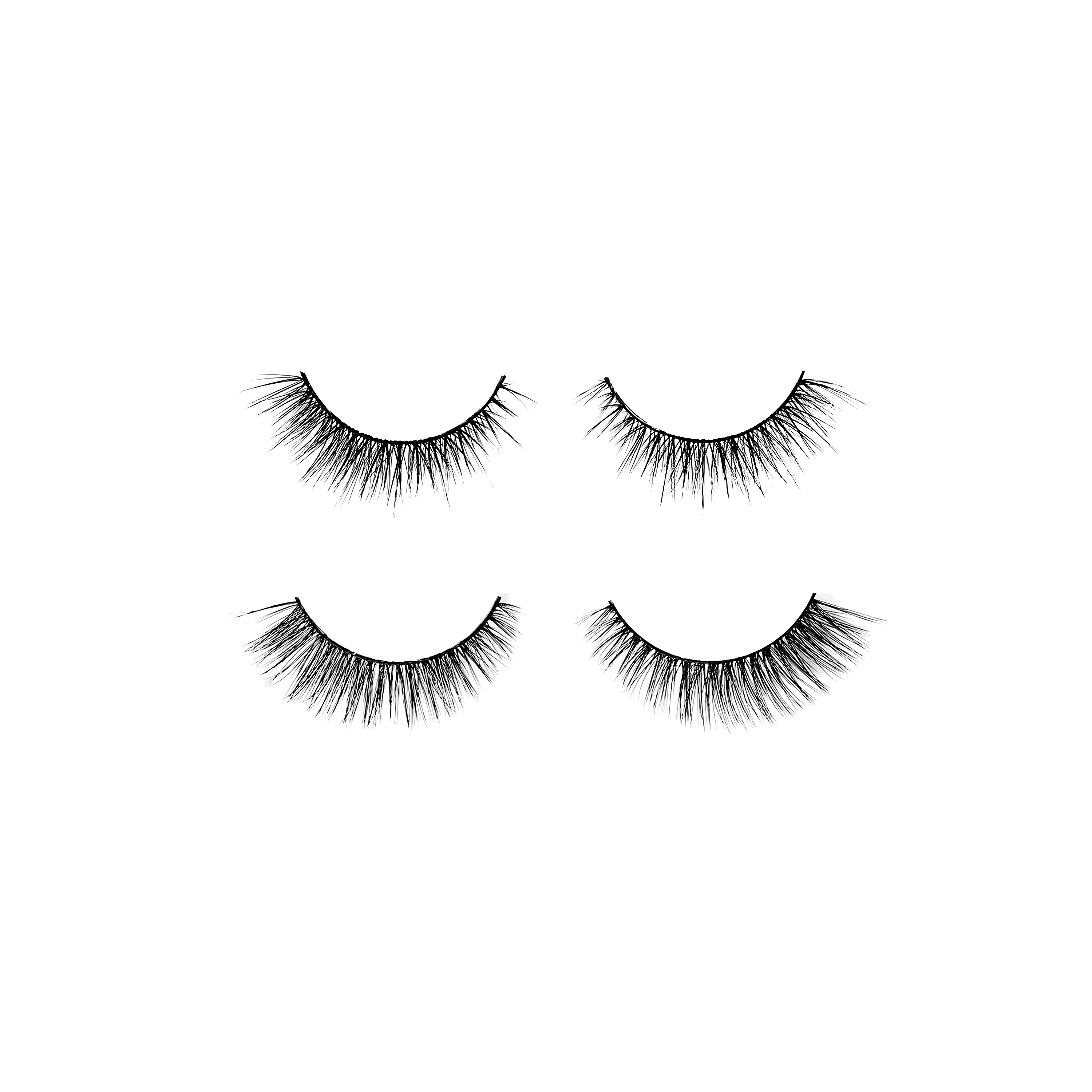 Refined False Eyelashes with Adhesive High-Performance