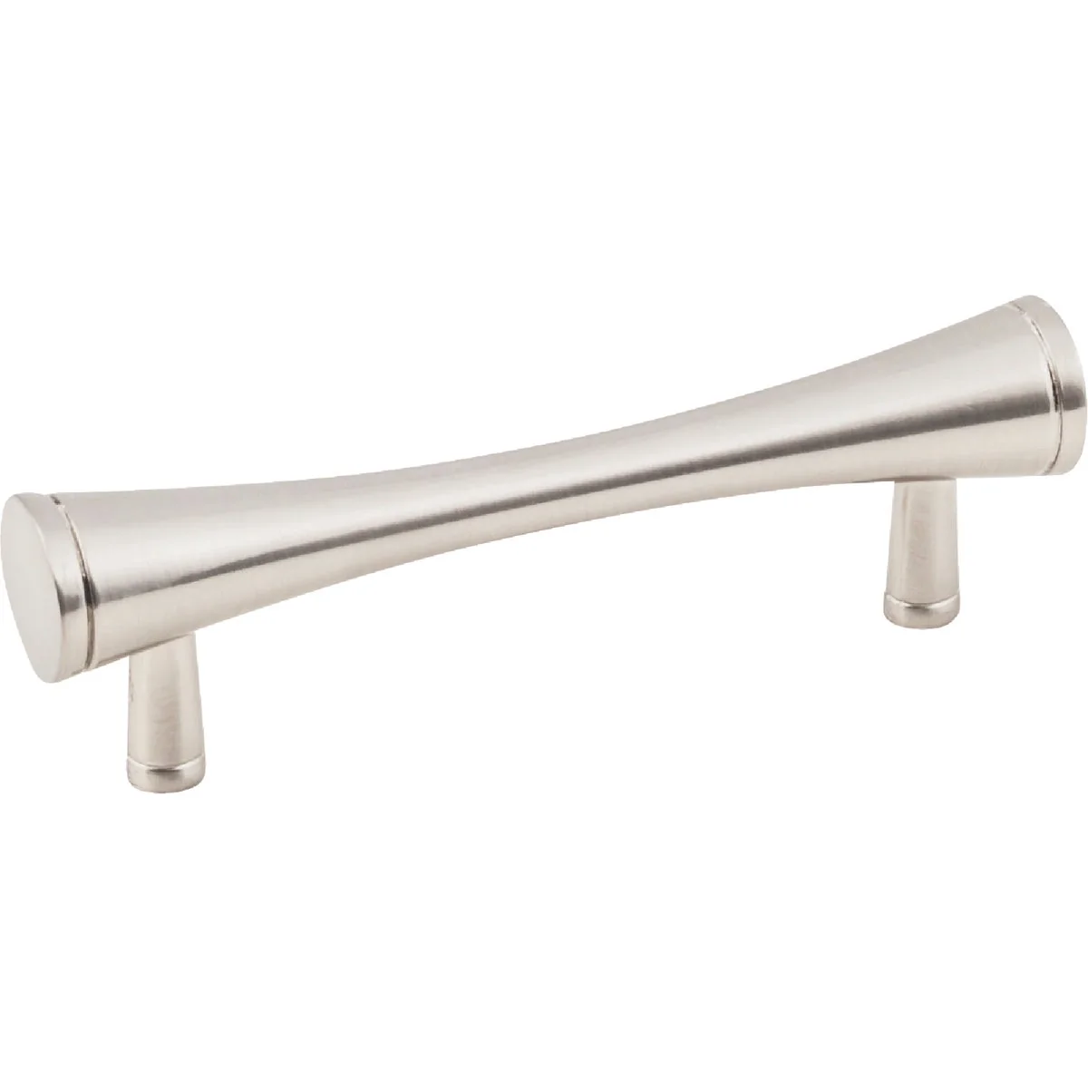Unique KasaWare 4 In. Overall Length Satin Nickel Fluted Bar Pull 8-Pack Relaxed
