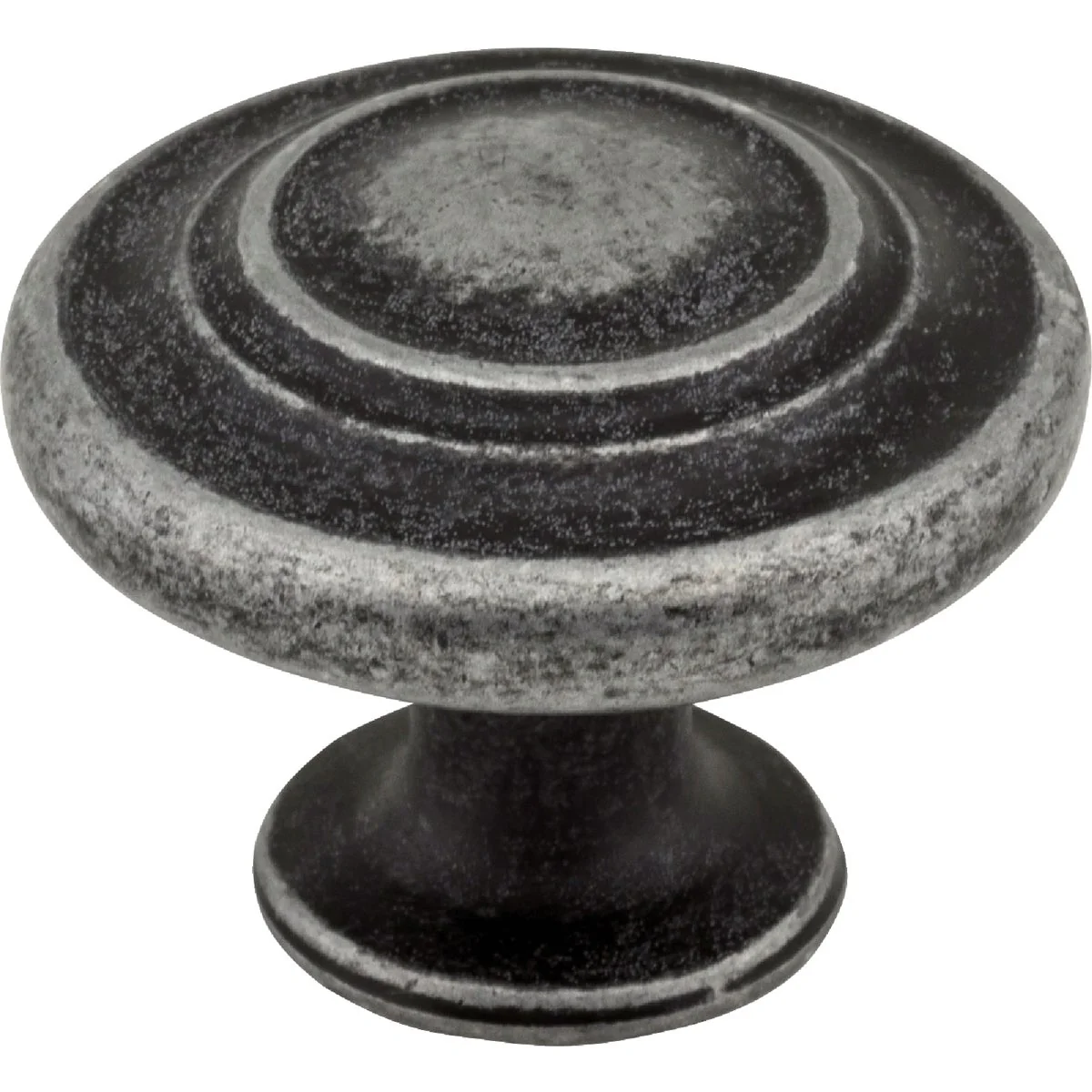 Soft Elements Arcadia 1-5 16 In. Diameter Distressed Antique Silver Round Cabinet Knob Environmentally Friendly
