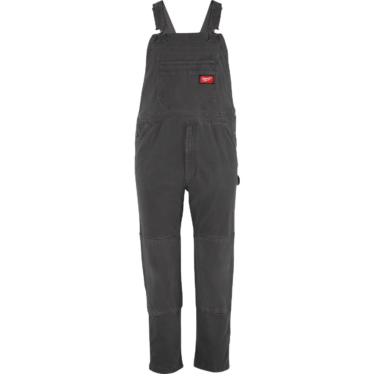 Clean Milwaukee FLEX Men’s 38×30 Gray Unlined Bib Overalls Professional