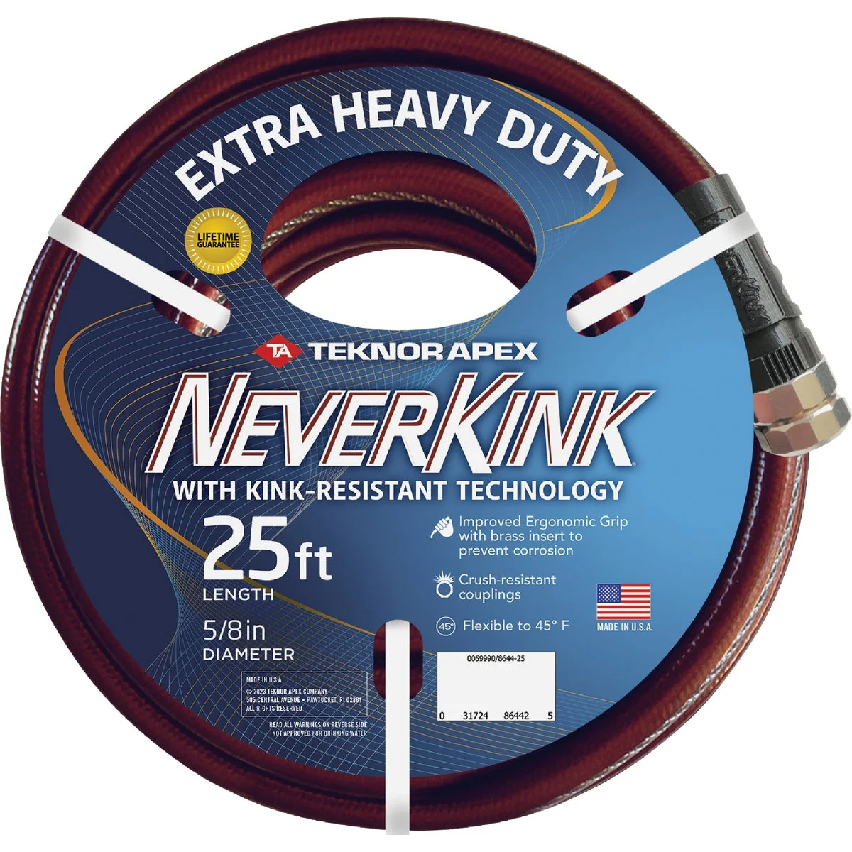 Exceptional Teknor Apex kink 5 8 In. Dia. x 25 Ft. L. Extra Heavy-Duty Garden Hose Easy-to-Use