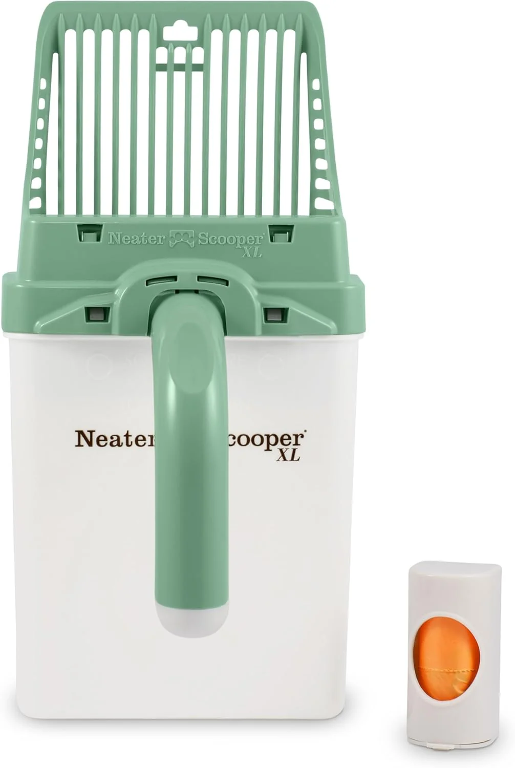 Minimalist Neater Pet Brands Neater Scooper XL Cat Litter Scoop 15 Refill Bags – Extra-Large Capacity Mess- Cat Litter Scooper with Bag for Large Multiple Cats Spill-Proof Litter Box Scooper with Holder Fine Crafted