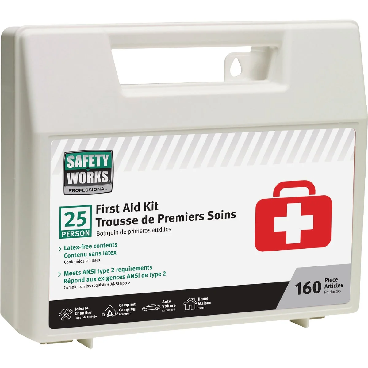 Next-Generation Safety Works Professional First Aid Kit 160-Piece Traditional