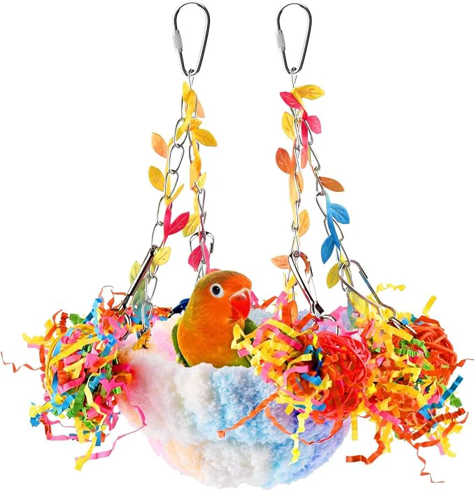 Organic KATUMO Budgies Nest Conure Snuggle Bed Bird Swing Bed Parrotlet Breeding Nest Superior