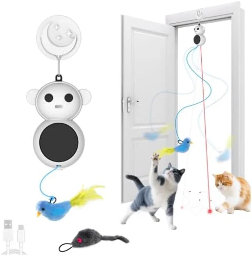 Classic Interactive Cat Toys for Indoor Cats PearWhite About This Top-Quality