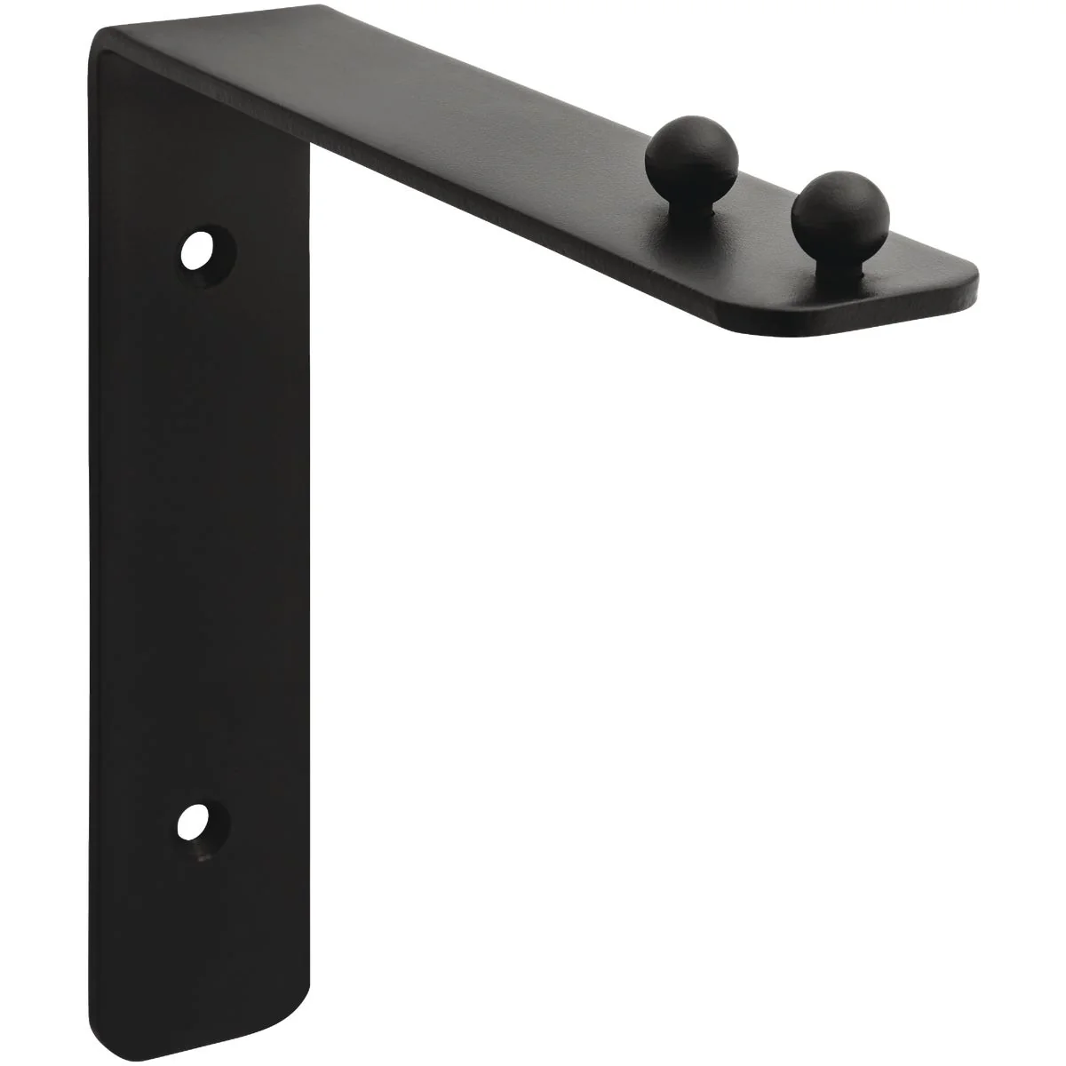 Easy-to-Use National 2644 7 In. Black Steel Hanging Wall Plant Bracket Clean