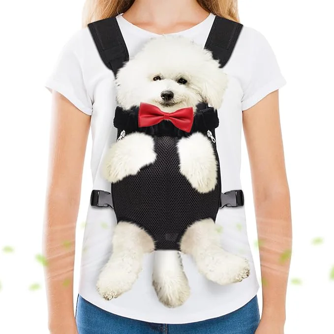 Premium Pet Carrier Backpack Hands- Adjustable Dog Front Carrier Legs Out Fine