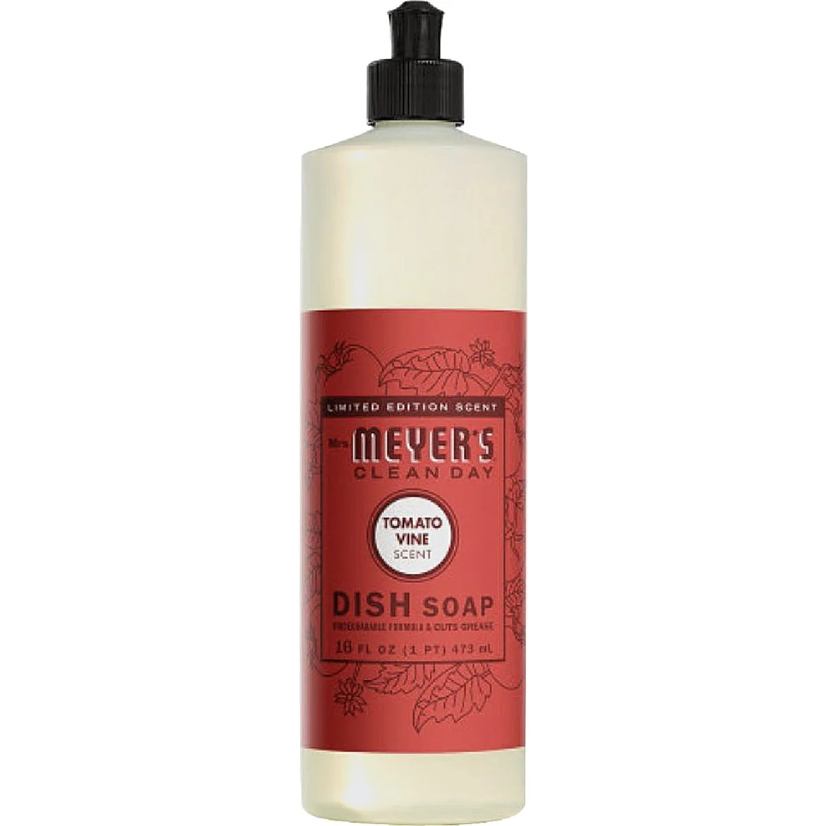 Superior Mrs. Meyer’s Clean Day 16 Oz. Tomato Vine Dish Soap Traditional