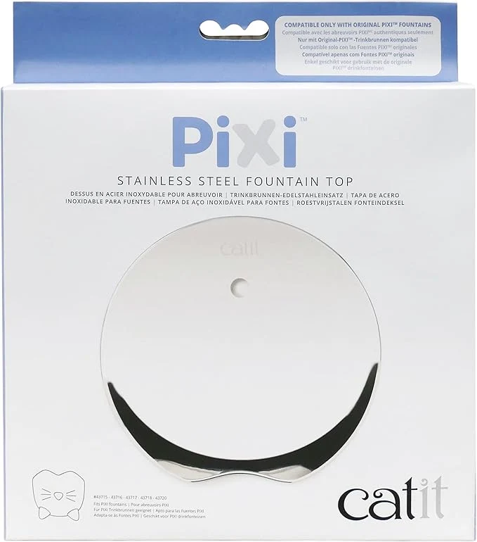 Catit Pixi Fountain Stainless Steel Top Parts Clean for Catit Pixi Fountain Stainless Steel Automatic Water SupplyAbout ThisOverview Safe