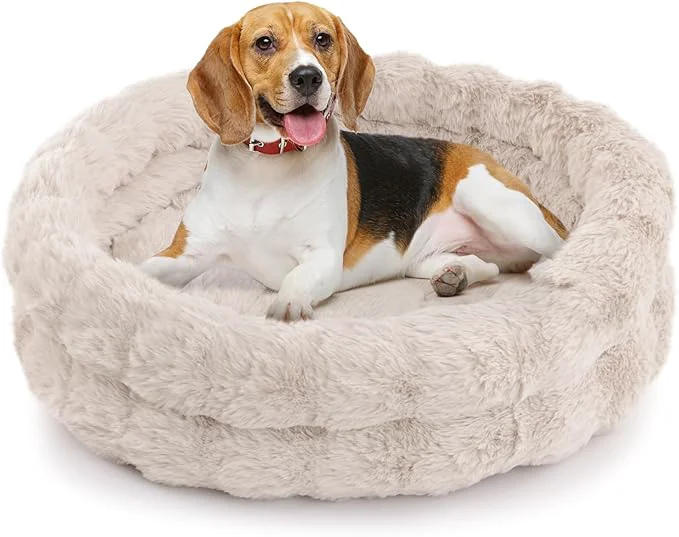 High-Grade Cat Beds for Indoor Cats Washable Round Beds for Small Dog and Cats Soft Plush Faux Fur Removable Pet Bed for Puppy and Kitten 24 x24 x7 About ThisOverview Advanced