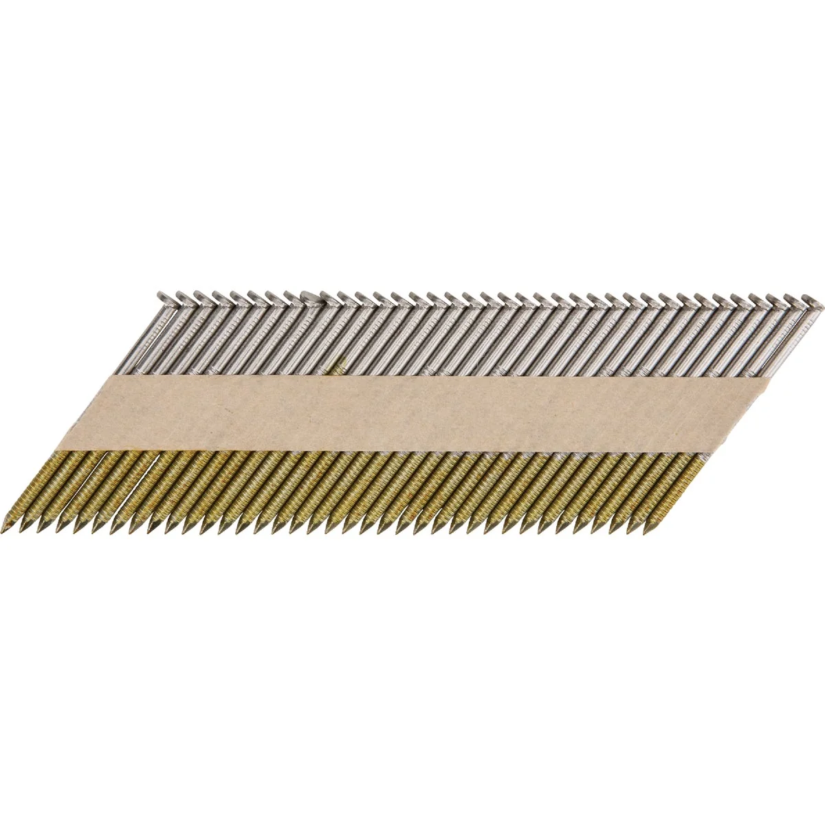 Recyclable Pro-Fit 2-3 8 In. x .113 In. 30 Degree Paper Tape Ring Shank Clipped Head Stainless Steel Collated Stick Nails 1000 Ct. Clean