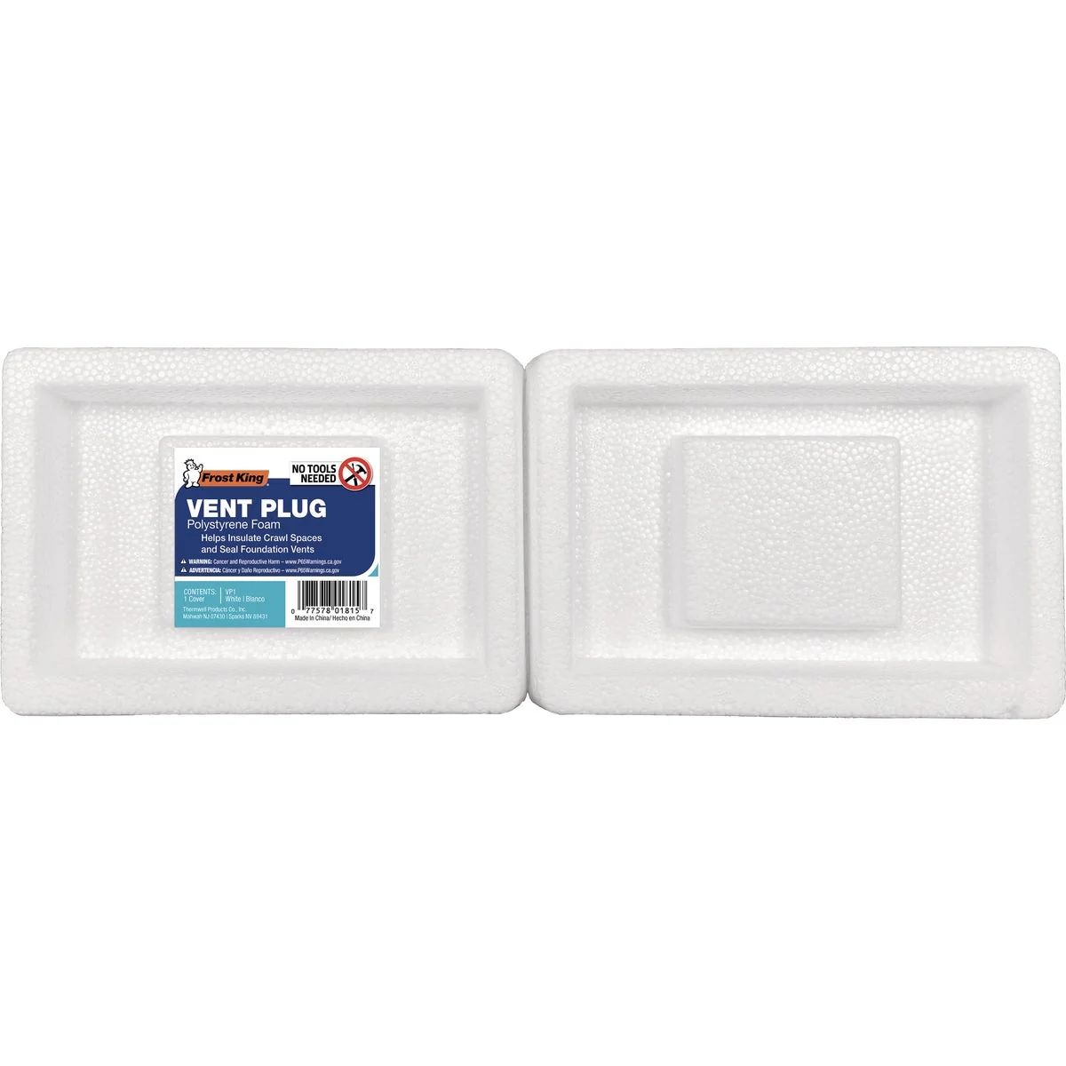 Easy-to-Use Frost King 5.5 In. x 7.75 In. Small Foundation Vent Foam Plug Crafted