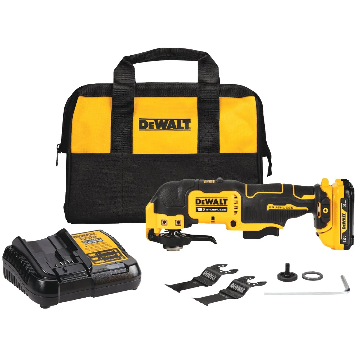 Smooth DEWALT XTREME 12V MAX Brushless Cordless Oscillating Tool Kit with 3.0 Ah Battery Charger Powerful