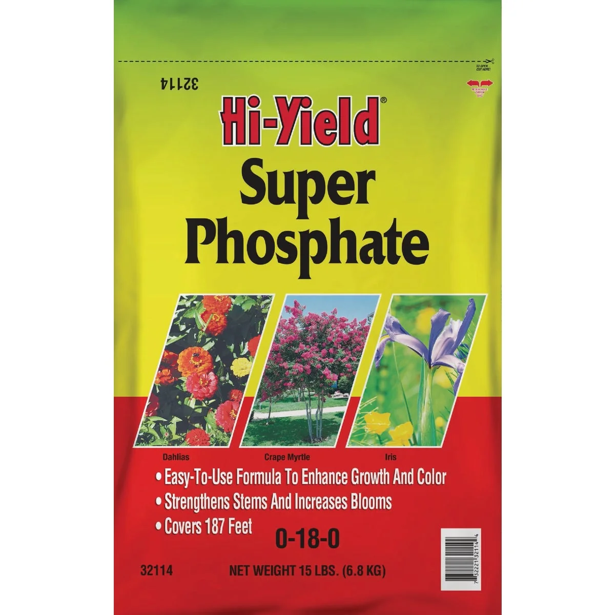 Luxury Hi-Yield Super Phosphate 15 Lb. 0-18-0 Dry Plant Food Flexible