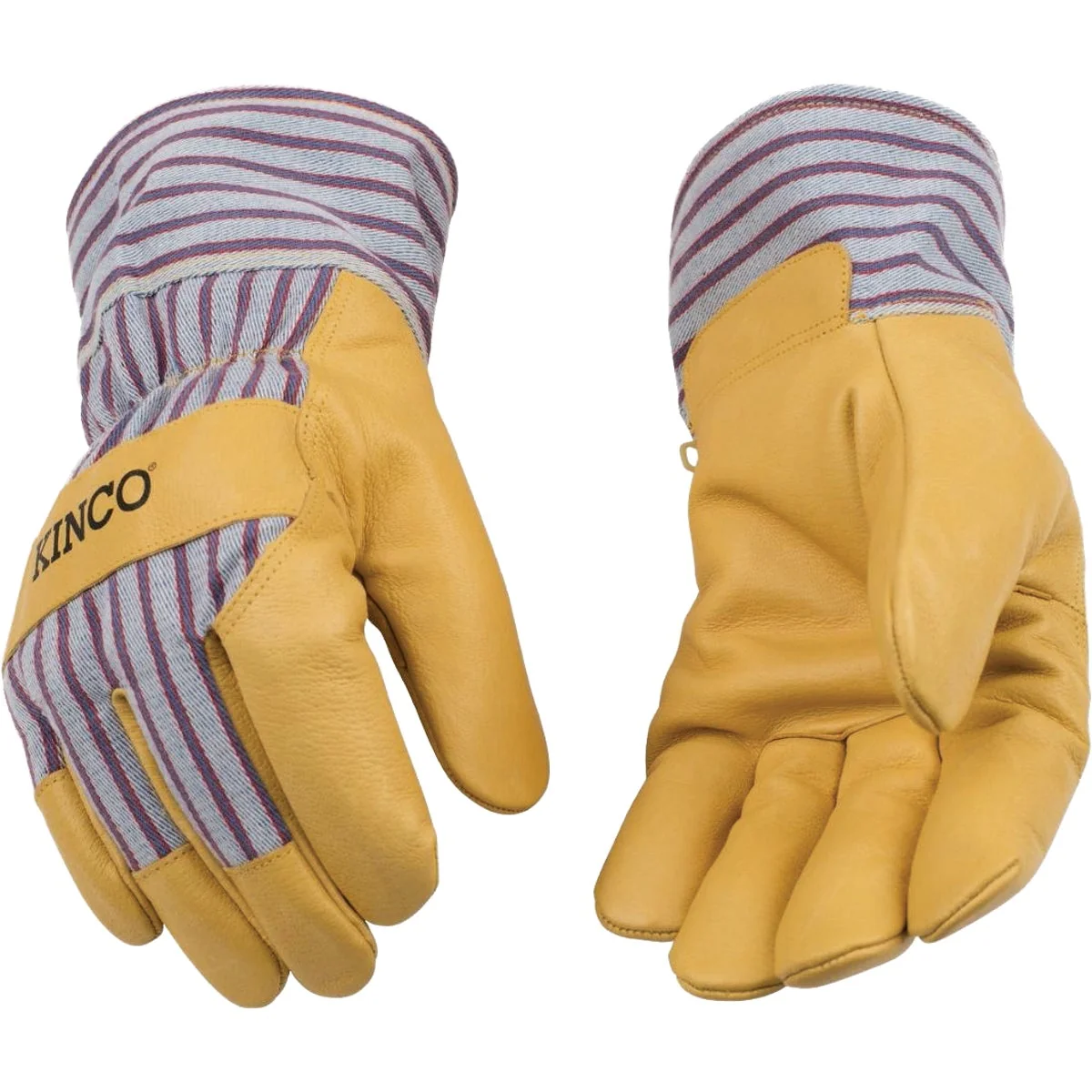 High-Grade Kinco Otto Striped Men’s XL Pigskin Leather Palm Winter Work Glove High-End