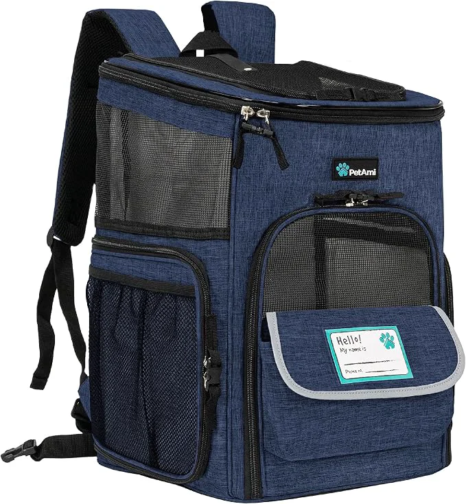 Genuine PetAmi Dog Backpack Carrier Airline Cat Backpacks High-Quality