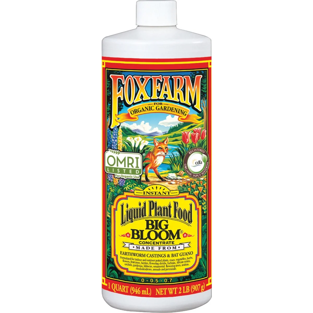 Consistent FoxFarm Big Bloom 1 Qt. 0-0.5-0.7 Liquid Plant Food Original