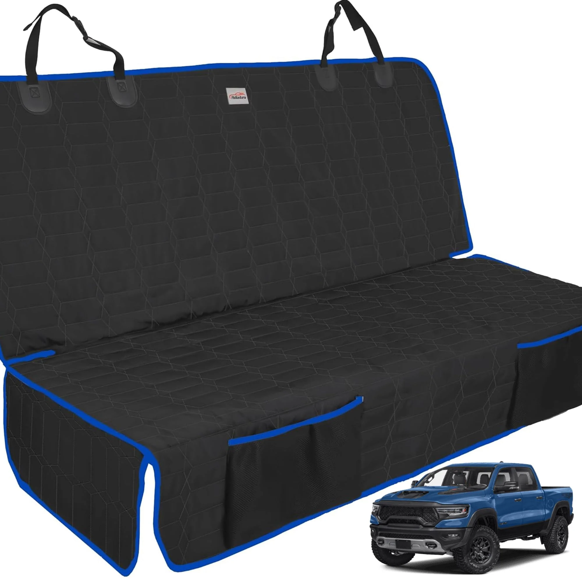 Optimized Reliadura Back Seat Cover for Dogs – Washable Nonslip Truck Seat Protector for F-150 Ram 1500 Silverado GMC Sierra Toyota User-Friendly