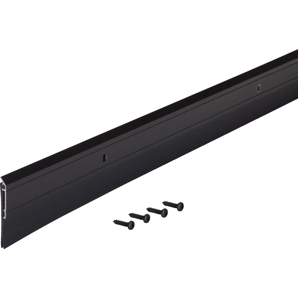 Soft M-D 2 In. x 36 In. Matte Black Economy Aluminum Vinyl Door Sweep Recyclable