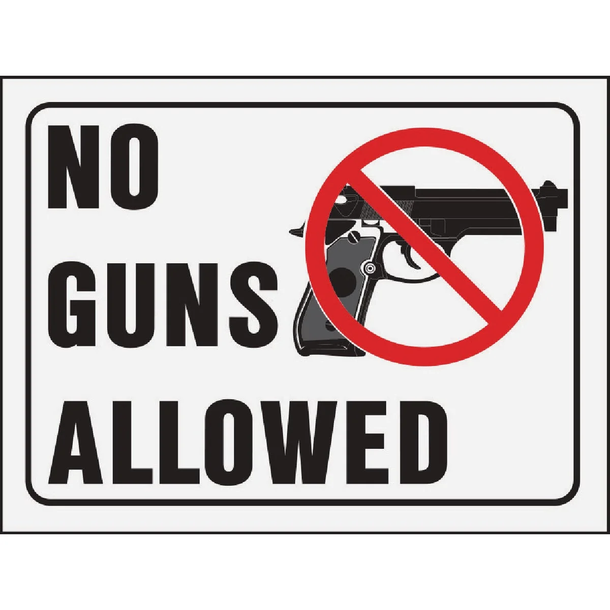 Selected Hy-Ko No Guns Allowed Signs Trusted