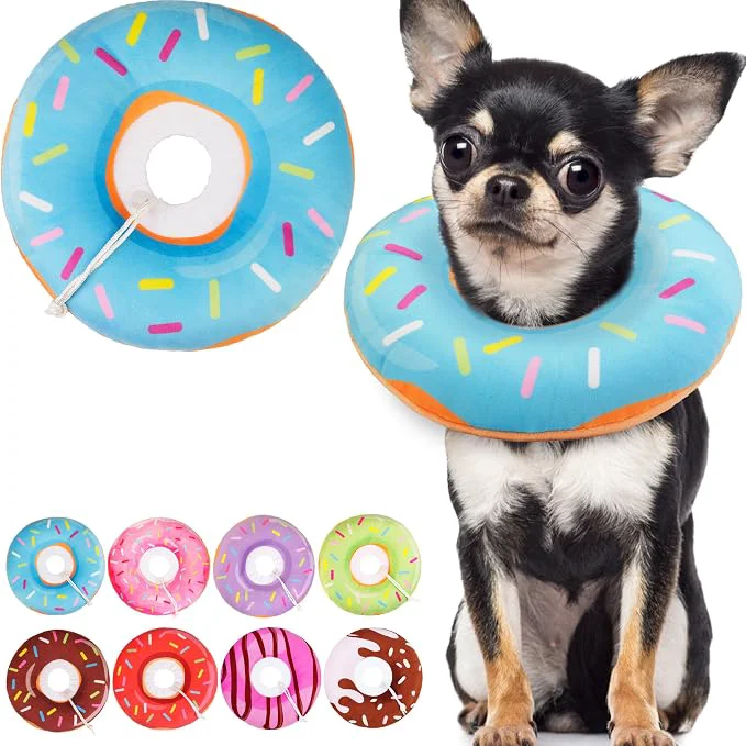 Authentic Cat Cone Collar Soft Cute Cat Donut Collar After Surgery Adjustable Kitten Elite