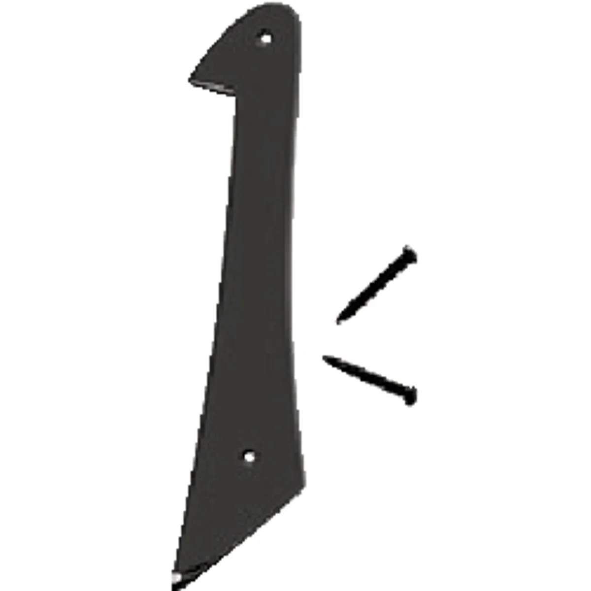 Easy-to-Use Hy-Ko 4 In. Satin Black Number 1 Genuine